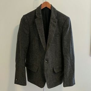 Wool Blend Herringbone Men's Blazer
